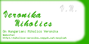 veronika miholics business card